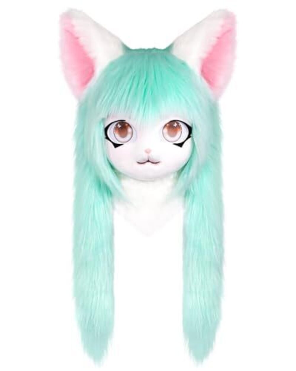 2747 Cosplay Fursuit Headgear Animal Head Cat Mask Halloween Masquerade